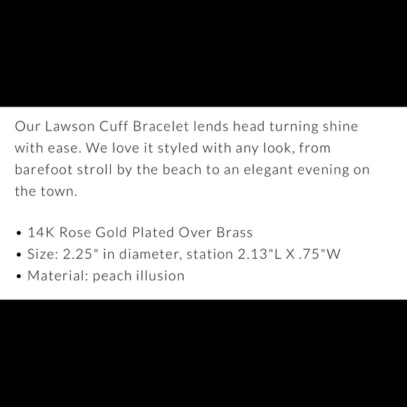 Kendra Scott Peachy Illusion Cuff Bracelet - Picture 8 of 8